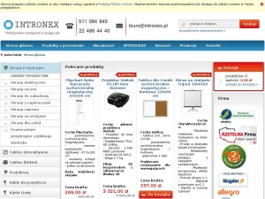 Elektryczne ekrany projekcyjne INTRONEX